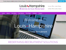 Tablet Screenshot of louishampshire.com